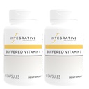 Integrative Terapeutics Buffered Vitamin C - Antioxidant Support for Sund Hud & Connective Væsker * - Vegan & Gluten- Free - 60 Kapsler (2 Pack)