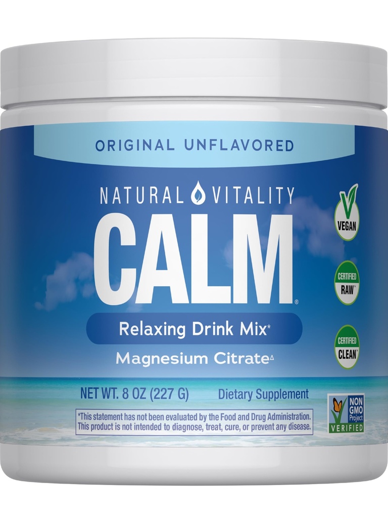 NATURVITALITET Original rolig Magnesium drik mix, 8 OZ