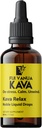 Fiji Vanua Kava Relax ™, Pure Kava Kava tillæg med beroligende egenskaber, Infunderes med California Poppy, Humle, Skullcap & Passionflower, Flydende dråber til at slappe af og slappe af