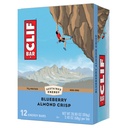 CLIF BAR - Blåbær Mandel Crisp - Lavet med Økologisk Havre - Non-GMO - Plant Based - Energy Bars - 2.4 oz. (12 Pack)