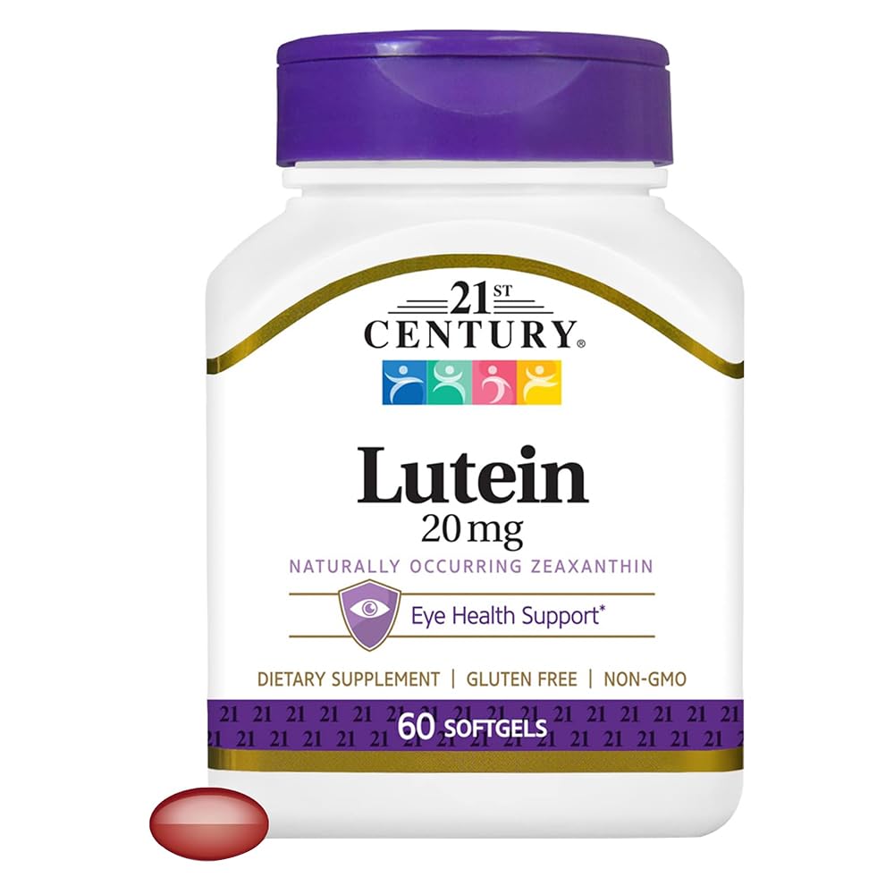 21. århundrede Lutein, 20 mg, 60 Softgels