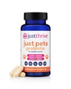 Bare Thrive Just Kæledyr Probiotik - Daglige fordøjelsesprobiotika til hunde og katte - 4 milliarder CFU Pet Probiotic, 30 kapsler