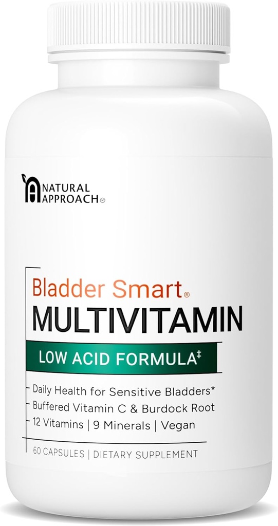 Low- Acid Multivitamin til sensitive blærer Note 124; 12 Vitamin & 9 Minerals