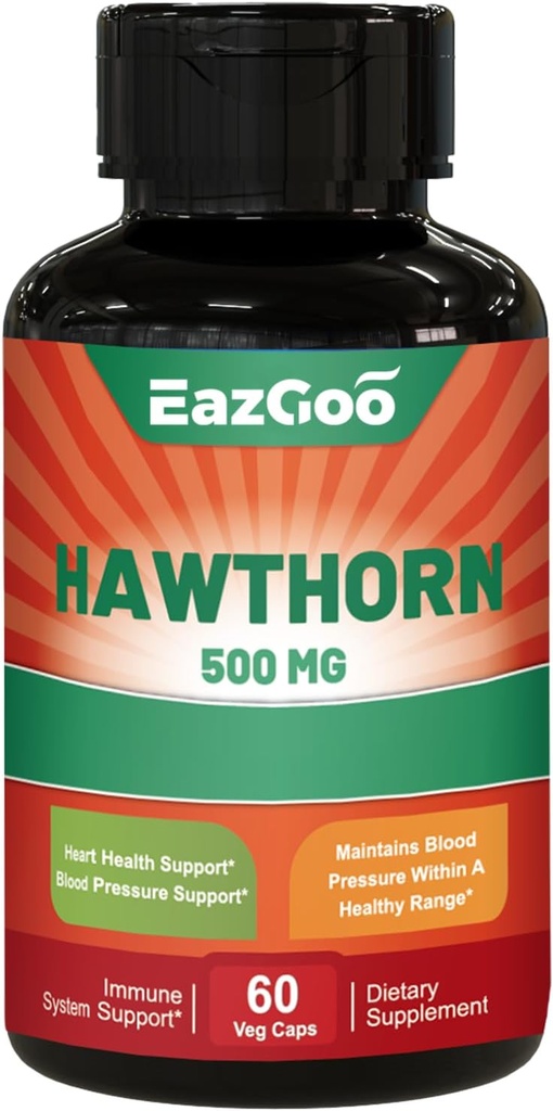 Hawthorn Berry Capsules- Antioxidant, cirkulering Support-Hawthorne Supplement- 60 Kapsler Vegan, Non- GMO