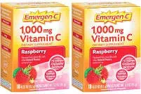 Emergen C hindbær 2 æsker 20 pakker