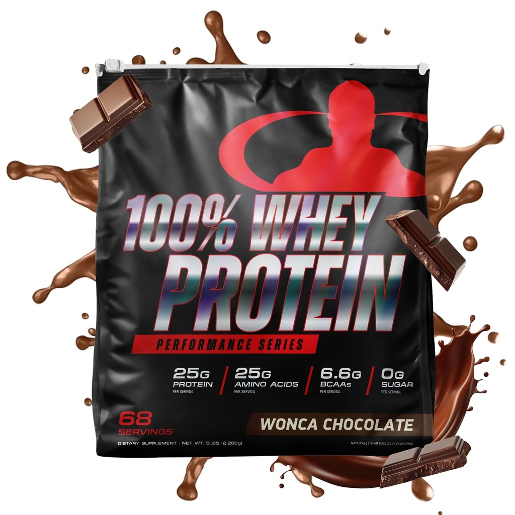 Goliath Labs 100% Whey Protein, Cold Filtered Whey Protein - Hurtig Aminosyre Levering - Naturlig Coco til en rig chokolade flavor - Tub Vægter 5 pund, Indeholder 68 Serveringer