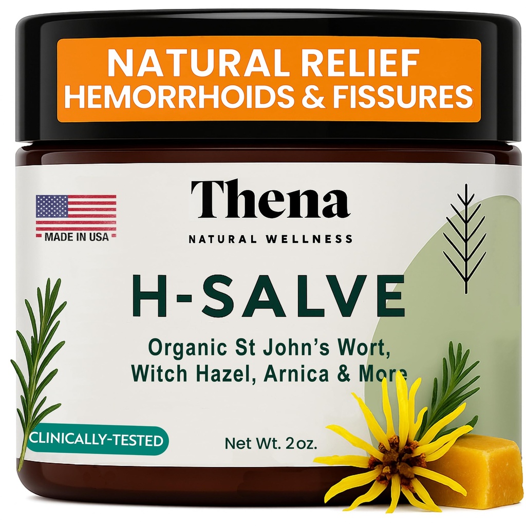Intensive hæmorider Behandling 100% Natural hæmorider Cream & Fissure Salve Control Organic Lavendel Arnica Witch Hazel hurtig healing maksimal styrke, bedst med Thena Sitz Bath Soak til kvinder Mænd