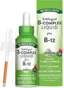 Nature 's Truth Sublingual B Complex 124; med B12- Gluten Free Supplement