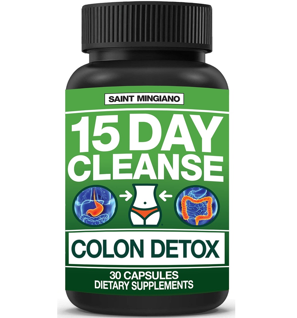 15 Day Cleanse Detox 124; Colon Detox med Natural Laxative for Forstoppelse & Bloating. 30 Piller til afgiftning & Boost Energy against 124; Ekstra styrke Senna Leaf Kosttilskud against 124; Stærk for nogle mennesker.