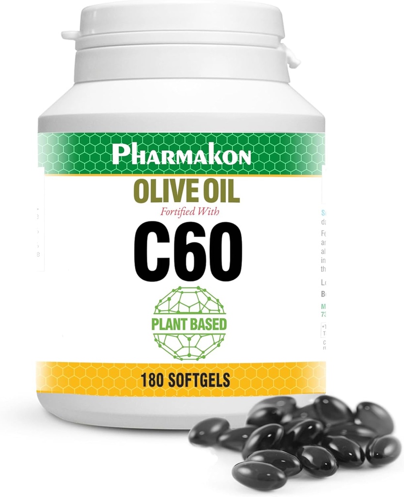 C60 Berigede oliekapsler, plantebaserede. (180 greve)