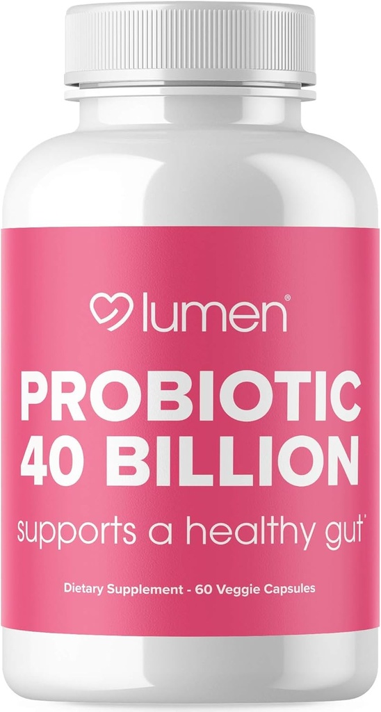 Lumen Naturals Probiotika 40 Millioner CFU- 124; Probiotika til kvinder og mænd