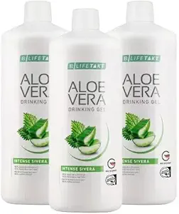 LR Lifetakt Aloe Vera Drikkende Gel Intense Sivera Health Care Kvinder Mænd drikker hver dag naturlige behandling sæt på 3-1000 ml. / 33.3 fl.oz