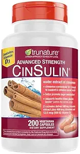 OProCyn Tru Nature Cinsulin Advanced Strength Cinnamon Extract 500 mg, 200 vegetariske kapsler