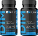 EFFEKTIV NUTRA Dim Supplement 300mg med BioPerine - Ekstra styrke Østrogen Blocker til mænd og kvinder - Hormone & Metabolisme Support - 4 måneders forsyning
