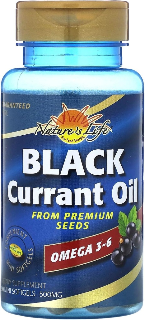Sundhed fra Sun Dietary Supplement, Black Currant, 500 mg, 90 bløde geler