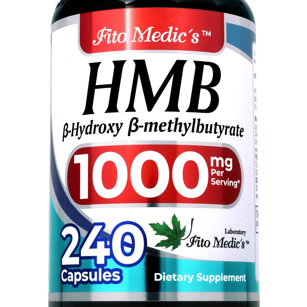 FITO MEDIC 'S Lab er 124; hmb er 124; 240 Kapsler er 124; 1000 mg er 124; hmb Supplement 124; hmb fri syre er 124; beta- hydroxybutyrat er 124; koncentreret ekstrakt 124; Ultra høj absorption.