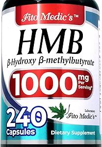 FITO MEDIC'S Lab | hmb |240 Capsules |1000 mg| hmb Supplement | hmb Free Acid| beta-hydroxybutyrate | Concentrate Extract | Ultra high Absorption.