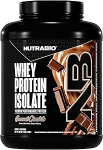 NutraBio 100% Whey Protein Isolate Protein Powder, 25g Protein med komplet Aminosyreprofil, Non- GMO, Soy & Gluten Free, Low Carb, Low Calorie Whey Protein Powder, Hollandsk Chokolade, 5 Lbs
