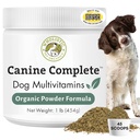 Wholistic Pet Organics Canine Complete - Hund Multivitamin Powder - 1 Lb - Daglige hunde vitaminer og kosttilskud til hjemmelavet mad - immunsystem, hud, Coat & Samlet sundhed - små og store Breed