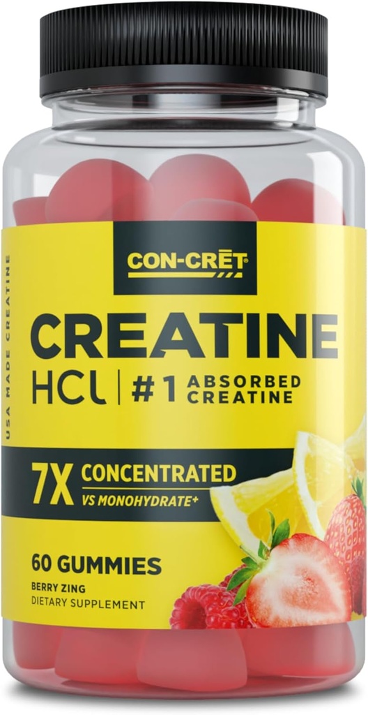 CON- CRET Creatin HCl Gummies for mænd & kvinder