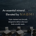 NAOMI Magnesiumglycinat - Bioactive Fuldt Reaged Premium High Absorption - Understøtter muskel, nerve, & Heart Health - Chelamax Magnesium Bisglycinat - 90 kapsler, 45 dages forsyning