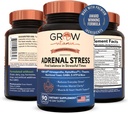 Vokse vitamin binyrebark Advanced Formel, Økologisk KSM- 66 Ashwagandha med AlphaWave L-Theanin, 5-HTP, Magnesium Blend - hverdagsstress Relief, Mood Support, Kognitiv, Brain Health, 90 Kapsler