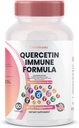 ClarinBeauty Quercetin 1000mg Zink 50mg vitamin C 1000mg D 5000 IE Bromelain Elderberry & 350mg immunforsvar Support Beriget med Artemisinin, Sea Moss, hvidløg, Echinacea
