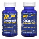 NATURLIGE STAKKER Dopamin & Acetylcholine Brain Food Bundle - Understøtter Mental Drive og Kognitiv funktion * - 120 Total Kapsler