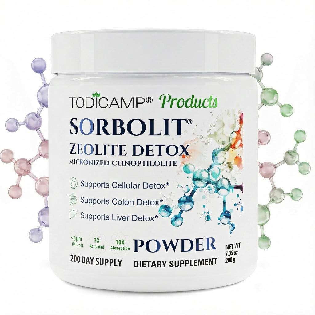 Sorbolit Zeolit Detox - 7,05 oz Zeolit Powder supplement til fuld Body Detox - Gut Cleanse, Cellulær Lever Detox