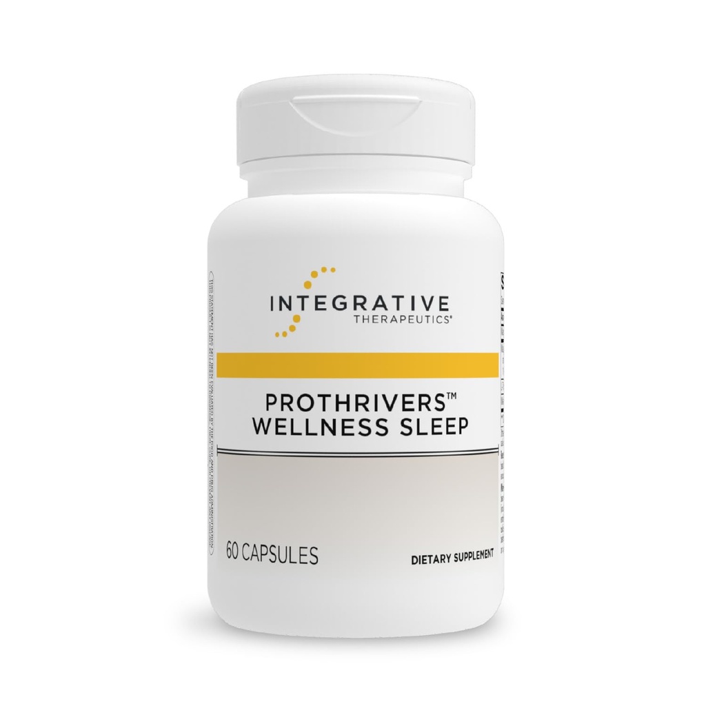 Integrativ terapi ProThflods Wellness Sleep - Sleep Support for voksne * - Støtte med Melatonin & Magnesium - Vegan, Gluten- Free & Dairy- Free - 60 kapsler (60 Servere)