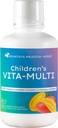 Mountain Meadow Urter Børns Vita- Multi: Blended Vitamin & Mineral Supplement - Hurtig Absorbing Flydende Kids Vitamin med Frugt, Grønne, og Øjenbeskyttende Lutein (16 oz.)