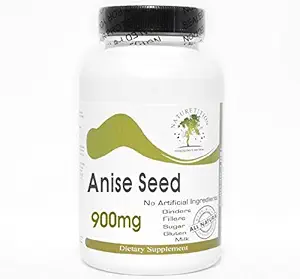 Anise Seed 900mg ~ 180 Kapsler - Ingen tilsætningsstoffer ~ Naturetition Kosttilskud