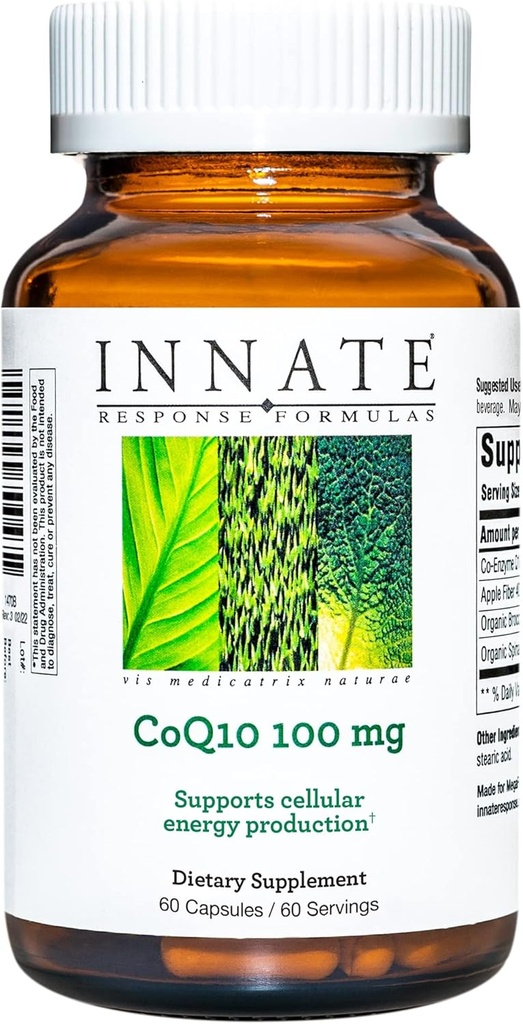 INNAT Response Formulas - CoQ10 100 mg, Energistøtteformel - 60 kapsler (60 Servere)