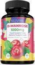 D Mannose 120 Capsules - 1000 mg per Dose - Dietary Supplement Helps Promote Urinary Tract Health - Natural Vegan UTI Defense