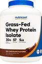 Nutricost Grass- Fed Whey Protein Isolate (Chocolate) 5LBS - Non-GMO, Gluten Free, Natural Flavors