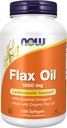 Now Foods Supplements, Flax Oil 1000 mg lavet med Organic Flax Oil, Cardiovaskulær Support *, 250 Softgels