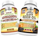 FRESH HEATHCARE Ashwagandha KSM 66 og Black Seed Oil - Bundle