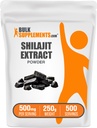 BulkSupplements.com Shilajit Extract Powder - Fulvic Acid Supplement, Shilajit Supplement - Gluten Free, 500mg per servering af Shilajit Powder, 250g (8,8 oz) (Pack of 1)