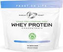 Muskel Feast Grass- Fed Whey Protein Concentrate Powder, All Natural, Hormone Free Pasture Raised Whey Protein Powder for Women & Men, Clean, Non- GMO & Gluten Free Whey Concentrate - Unflavored, 5lb