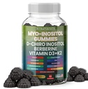 Sugar Free Myo- Inositol & D- Chiro Inositol Gummies for Women, Berberine Vitamin D3 K2 DIM Magnesium Glycinate Oxide L- Methylfolat Supplement for Women, Fertilitet, Hormone Balance, PMS, Ovarie Health