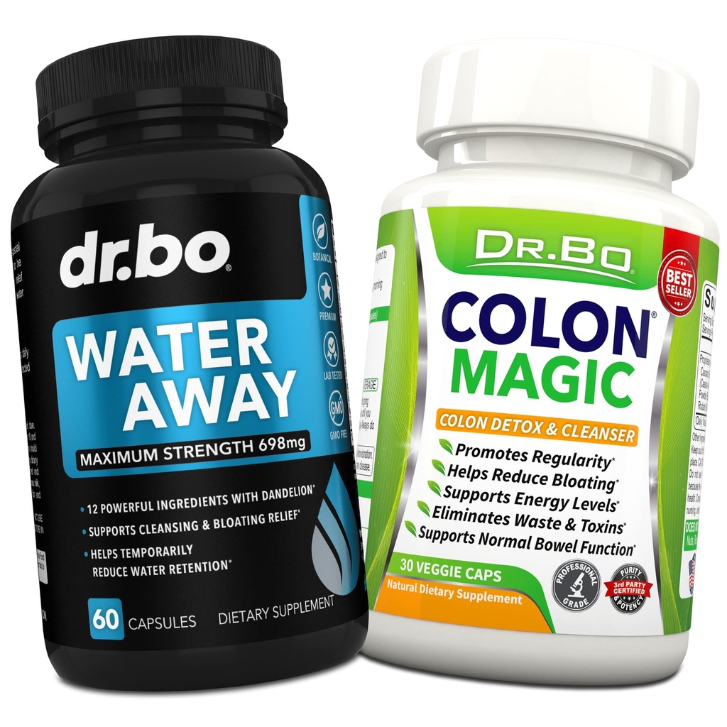 Vandpiller Diuretics for Water Retention - Colon Cleanse Detox til intestinal Cleansing - Væk piller Herbal Diuretic Kosttilskud - Daglig Forstoppelse Relief Supplement Gut, Belly, Mave Flush