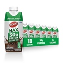 BOOST MAX Protein Shakes Klar til at drikke - 30g High Protein Shake - Chokoladevarer 124; Nutritional Drinks to Support Muscle Recovery Efter øvelse, 26 Vitamin & Min, 1g Sukker, 11 fl oz (Pack of 18)
