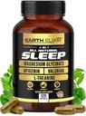 Earth Elixir 4- in-1 Sleep Aid (120 Caps) w / Apigenin 50mg, Magnesium Glycinat 200mg, L Theanine 200mg & Valerian Root for Sleep Aid 300mg 124; Apigenin Supplement for Sleep Budding 124; Sleeping Pills