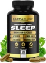 Earth Elixir 4- in-1 Sleep Aid (120 Caps) w / Apigenin 50mg, Magnesium Glycinat 200mg, L Theanine 200mg & Valerian Root for Sleep Aid 300mg 124; Apigenin Supplement for Sleep Budding 124; Sleeping Pills