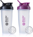 BlenderBottle Classic Shaker Flaske Perfekt til Protein Shakes og Pre Workout, 28-Ounce (2 Pack), Farver maj Vary