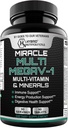 MEGAV-1 Multi- Vitamin, Superfood & Minerals - Daglig Multivitamin med Probiotika, fordøjelsesenzymer, Mushroom Complex for Heart Health, Immunsupport, Energy & Stamina - 90 tabletter