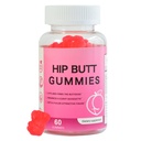 Hip Butt Enhancer Gummies for Butt Growth and HIPS, Booty Gummies for Bigger Butt Fast, Booty Curvy Body Gummies Vægt Gainer for Kvinder Workout Enhancement