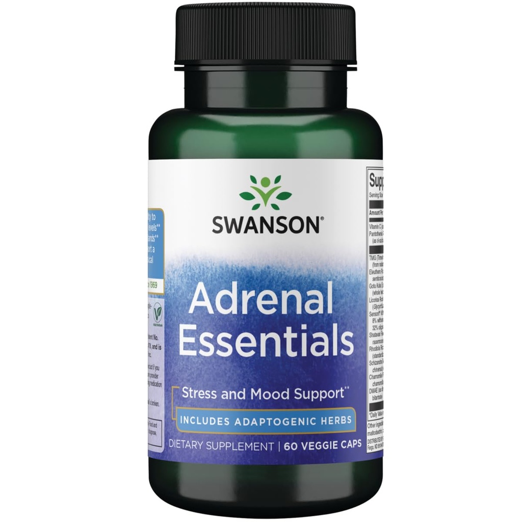 Swanson Adrenal Essentials 60 Veg kapsler