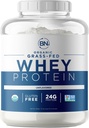 Organic Grass Fed Whey Protein Powder - USDA Organic - 24g High Protein - 5 LB / 72 Servering - Cold Forarbejdede - Non-GMO - rBGH-Free - Wisconsin USA