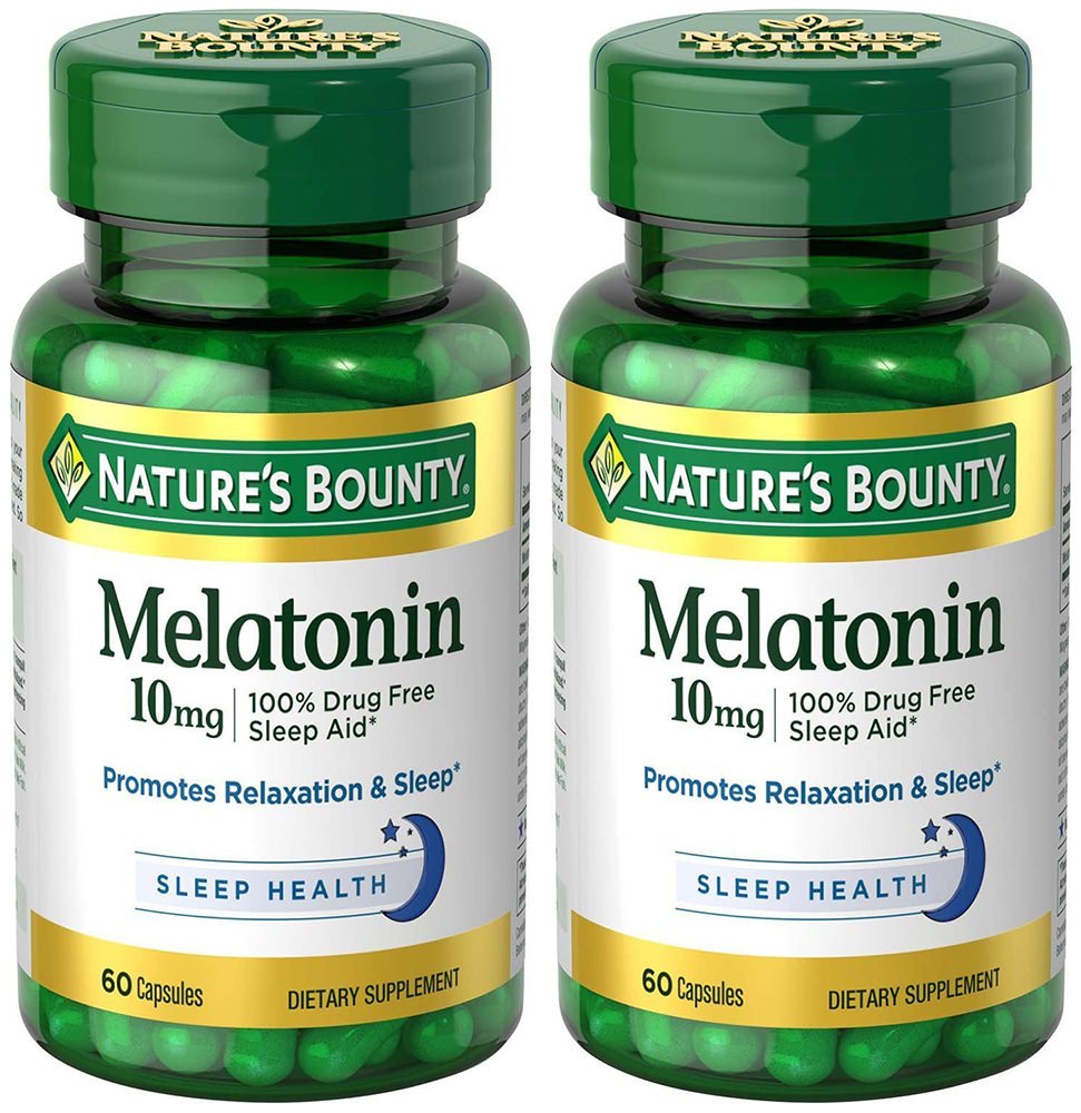 Melatonin 10 mg, 2 flasker (60 Tæl)